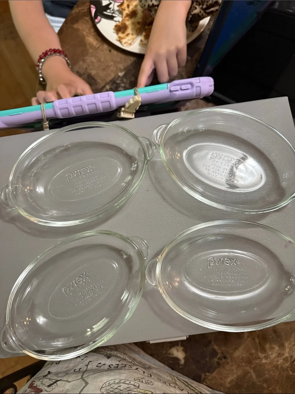 Vintage PYREX Clear Glass Nesting Bowls 325 323 322 + 4 #328 Dishes 7 Pc
